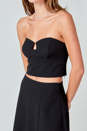 ENDLESS ROSE - Haley V Strapless Top - TOPS available at Objectrare