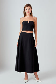 ENDLESS ROSE - Haley V Strapless Top - TOPS available at Objectrare
