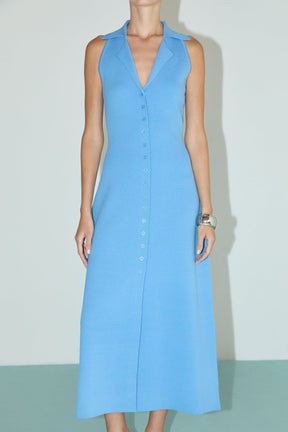 ENDLESS ROSE - Knit Collared Midi Dress - DRESSES available at Objectrare