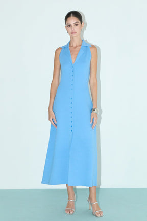 ENDLESS ROSE - Knit Collared Midi Dress - DRESSES available at Objectrare