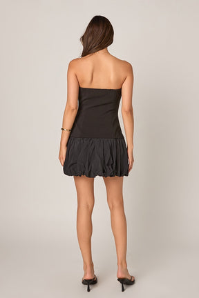 ENDLESS ROSE - Makayla Strapless Bubbled Mini Dress - DRESSES available at Objectrare