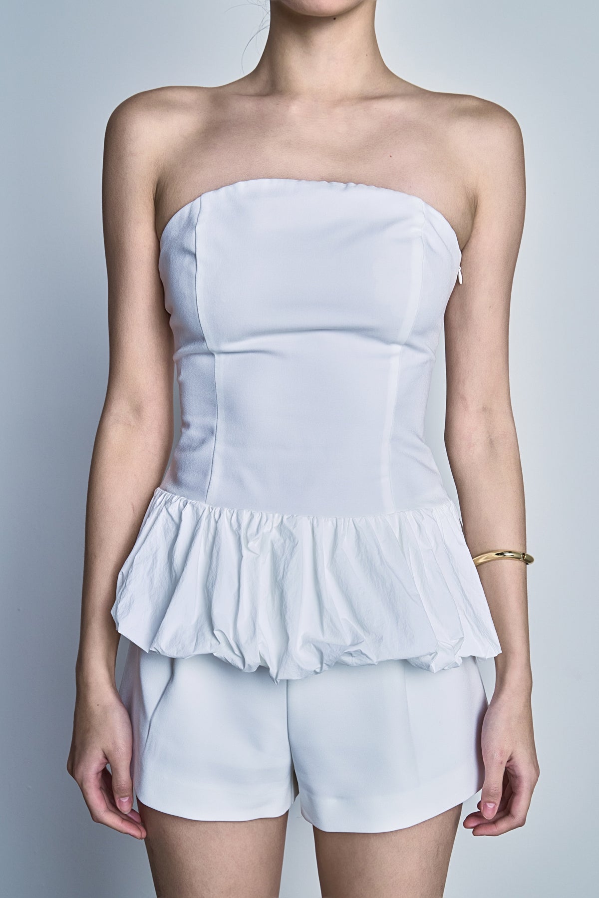 ENDLESS ROSE - Strapless Bubbled Top - TOPS available at Objectrare