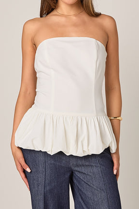 ENDLESS ROSE - Strapless Bubbled Top - TOPS available at Objectrare