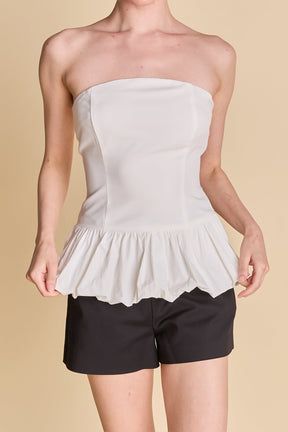 ENDLESS ROSE - Strapless Bubbled Top - TOPS available at Objectrare