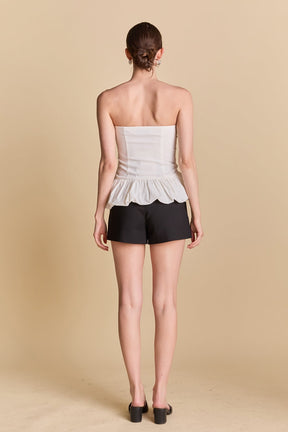 ENDLESS ROSE - Strapless Bubbled Top - TOPS available at Objectrare