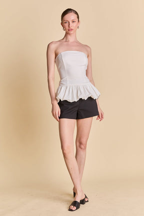 ENDLESS ROSE - Strapless Bubbled Top - TOPS available at Objectrare