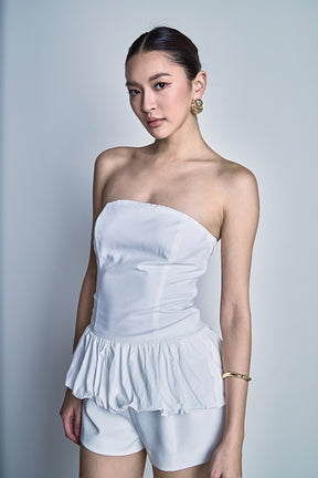 ENDLESS ROSE - Strapless Bubbled Top - TOPS available at Objectrare