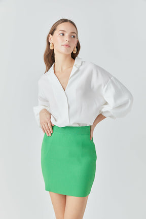 ENDLESS ROSE - Banded Knit Mini - SKIRTS available at Objectrare