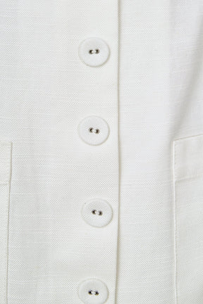 ENDLESS ROSE - Linen Buttoned Mini Dress - DRESSES available at Objectrare