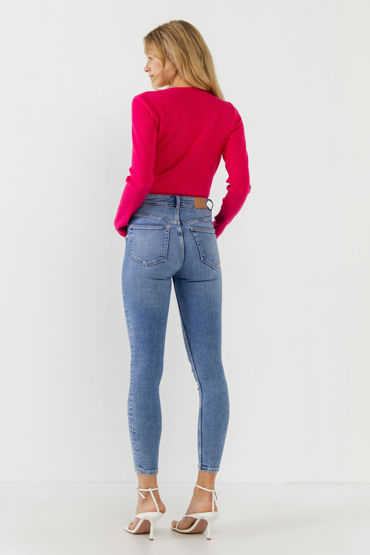 ENDLESS ROSE - Cut out Long Sleeve Knit Top - TOPS available at Objectrare