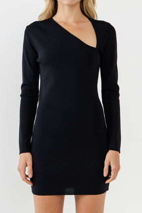 ENDLESS ROSE - Cut out Long Sleeve Mini Dress - DRESSES available at Objectrare