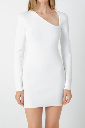 ENDLESS ROSE - Cut out Long Sleeve Mini Dress - DRESSES available at Objectrare