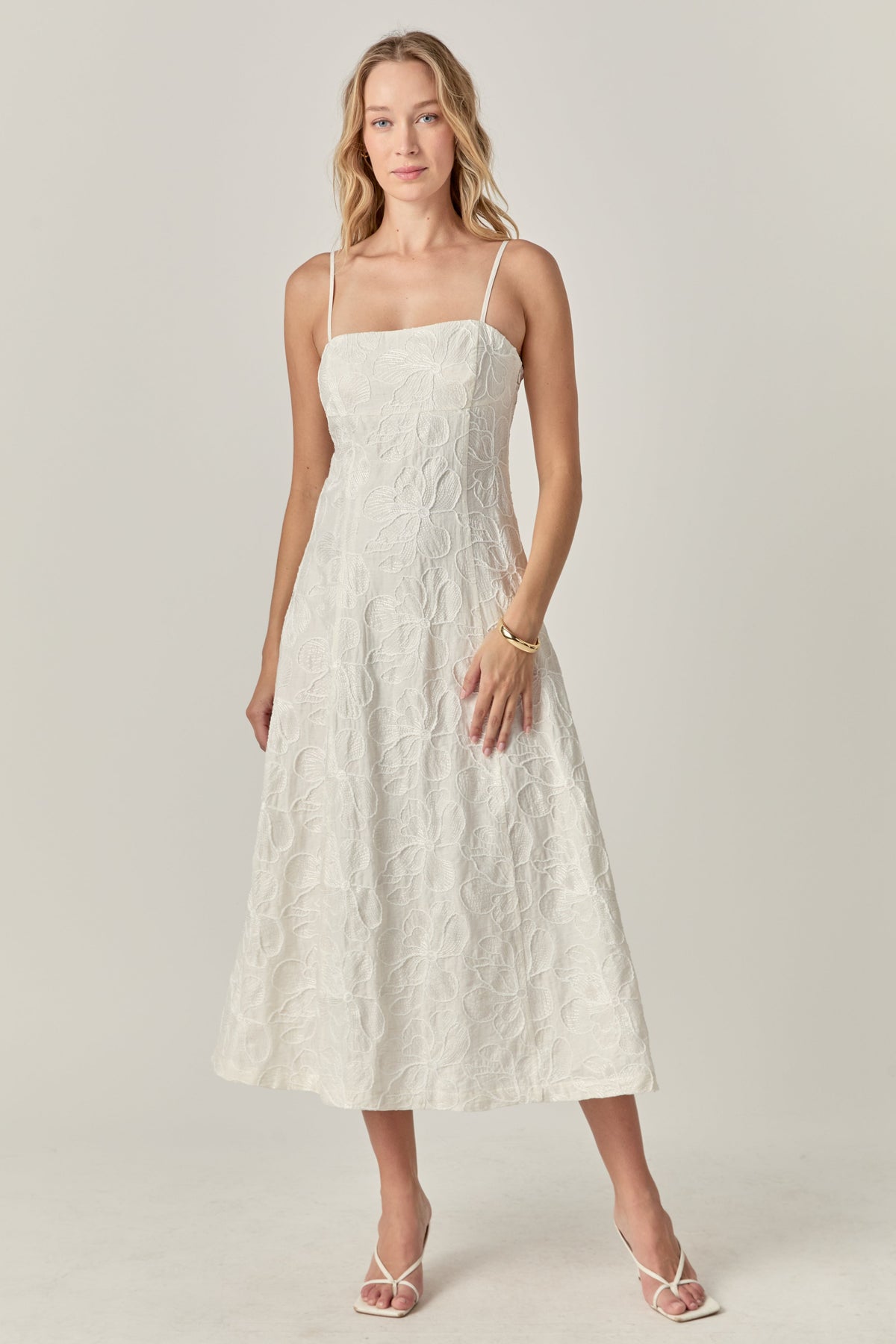 Floral Embroidered Maxi Dress