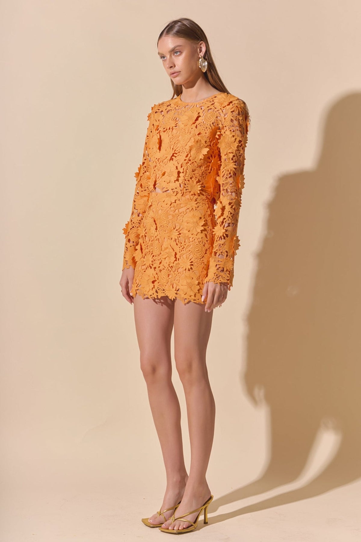ENDLESS ROSE - Floral Lace Mini Skirt - SKIRTS available at Objectrare