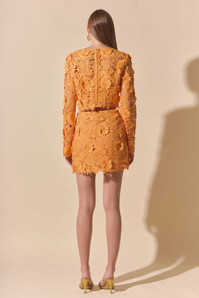 ENDLESS ROSE - Floral Lace Mini Skirt - SKIRTS available at Objectrare