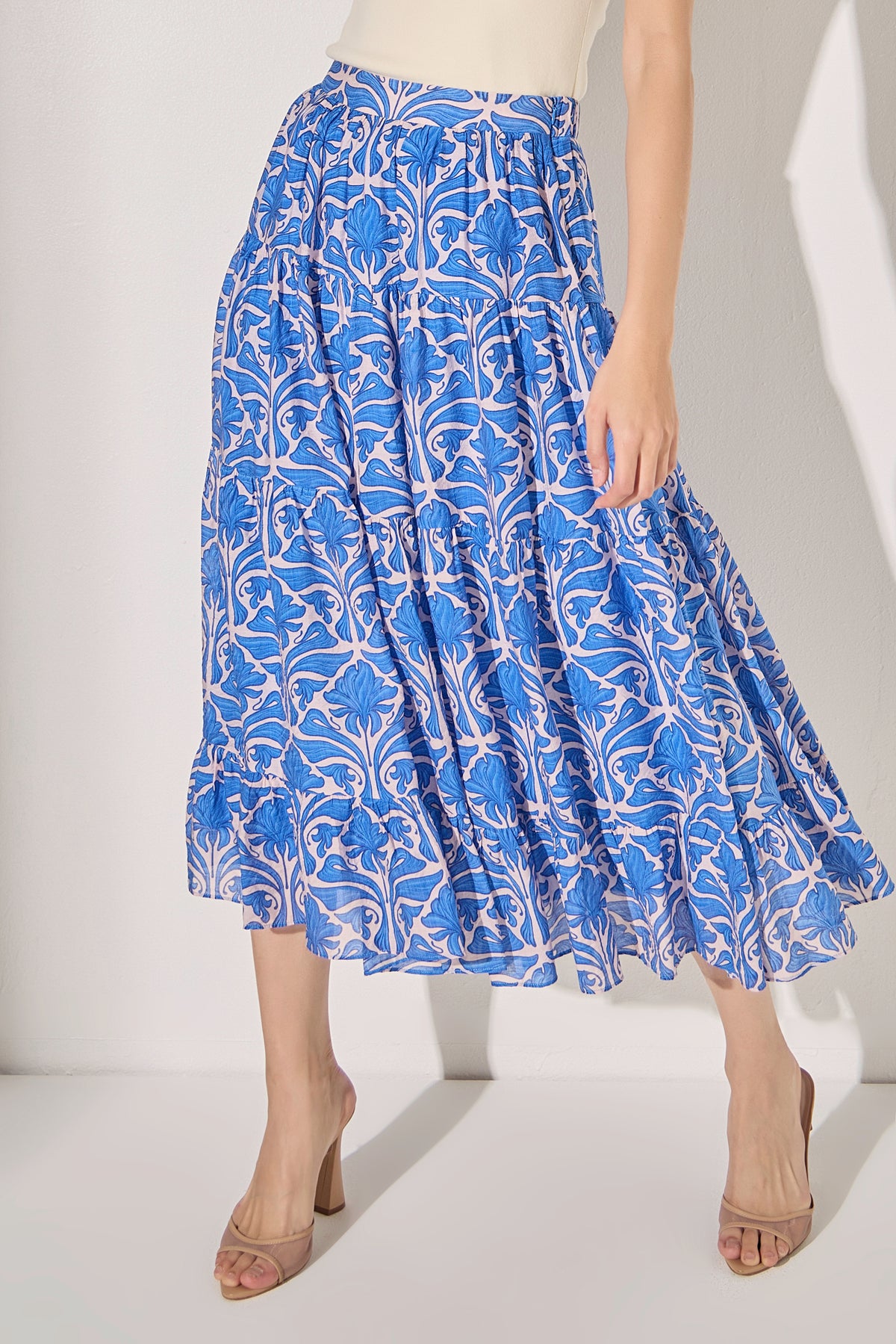 Print Midi Skirt