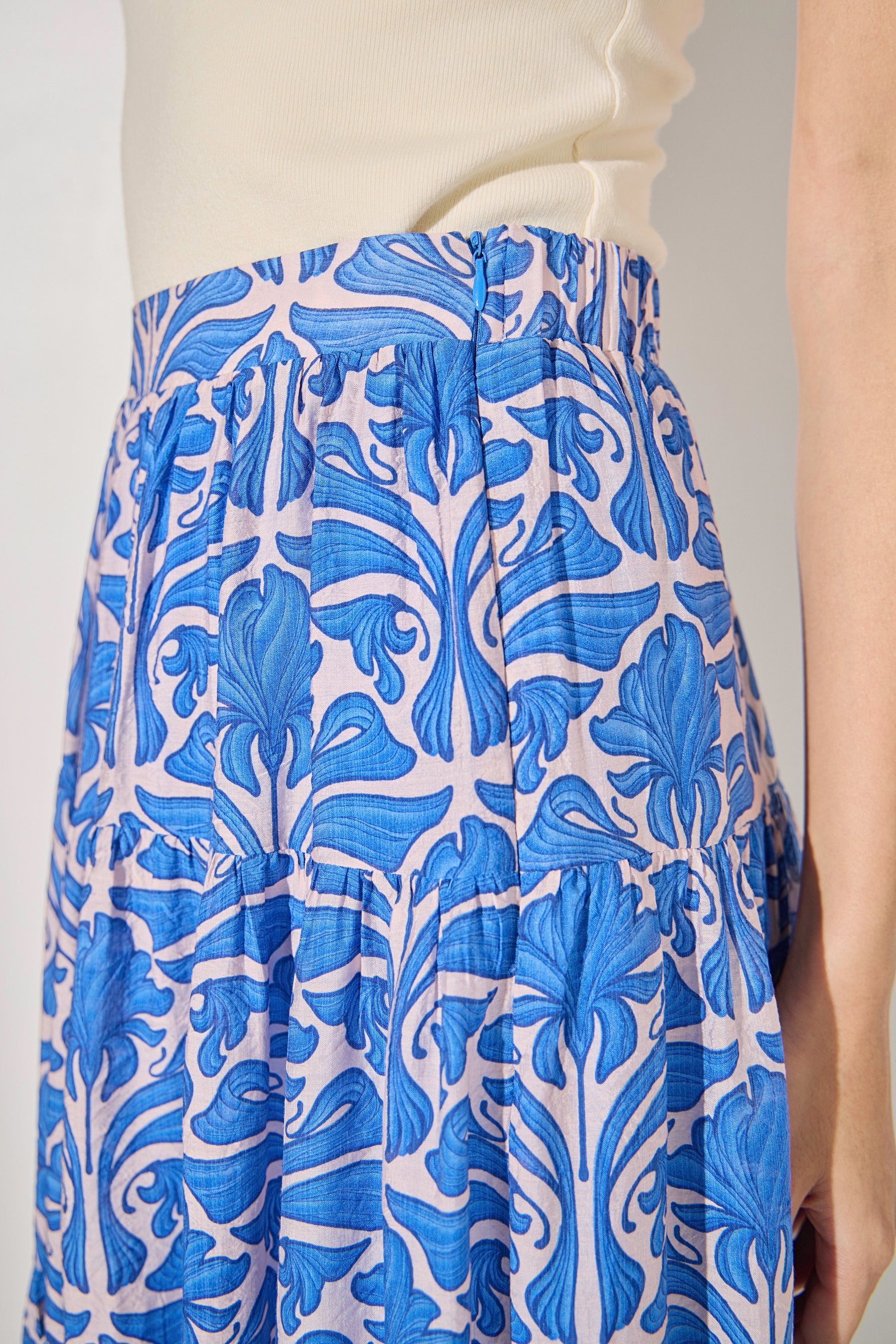 ENGLISH FACTORY - Print Midi Skirt - SKIRTS available at Objectrare