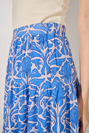 ENGLISH FACTORY - Print Midi Skirt - SKIRTS available at Objectrare