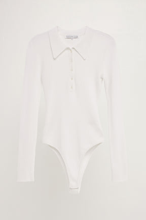 Collared Button Down Body Suit