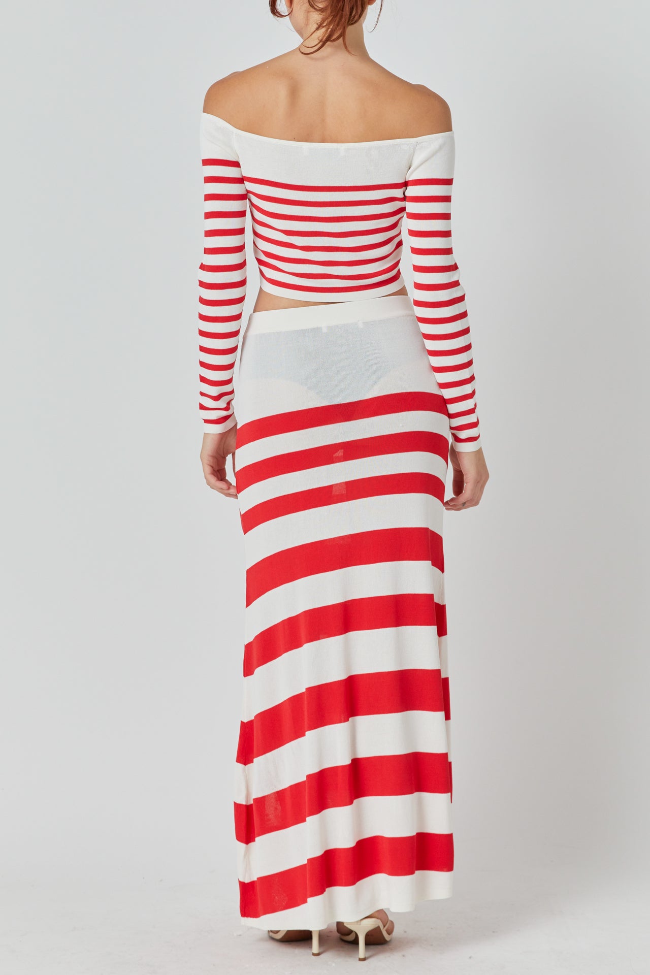 Striped Midi Skirt