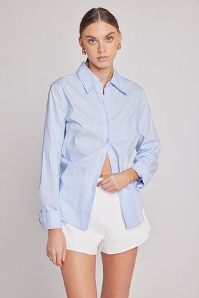 ENDLESS ROSE - Evelyn Textured Elastic Waist Shorts - SHORTS available at Objectrare