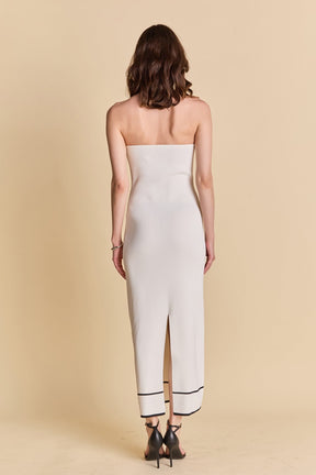ENDLESS ROSE - Strapless Knit Midi Dress - DRESSES available at Objectrare