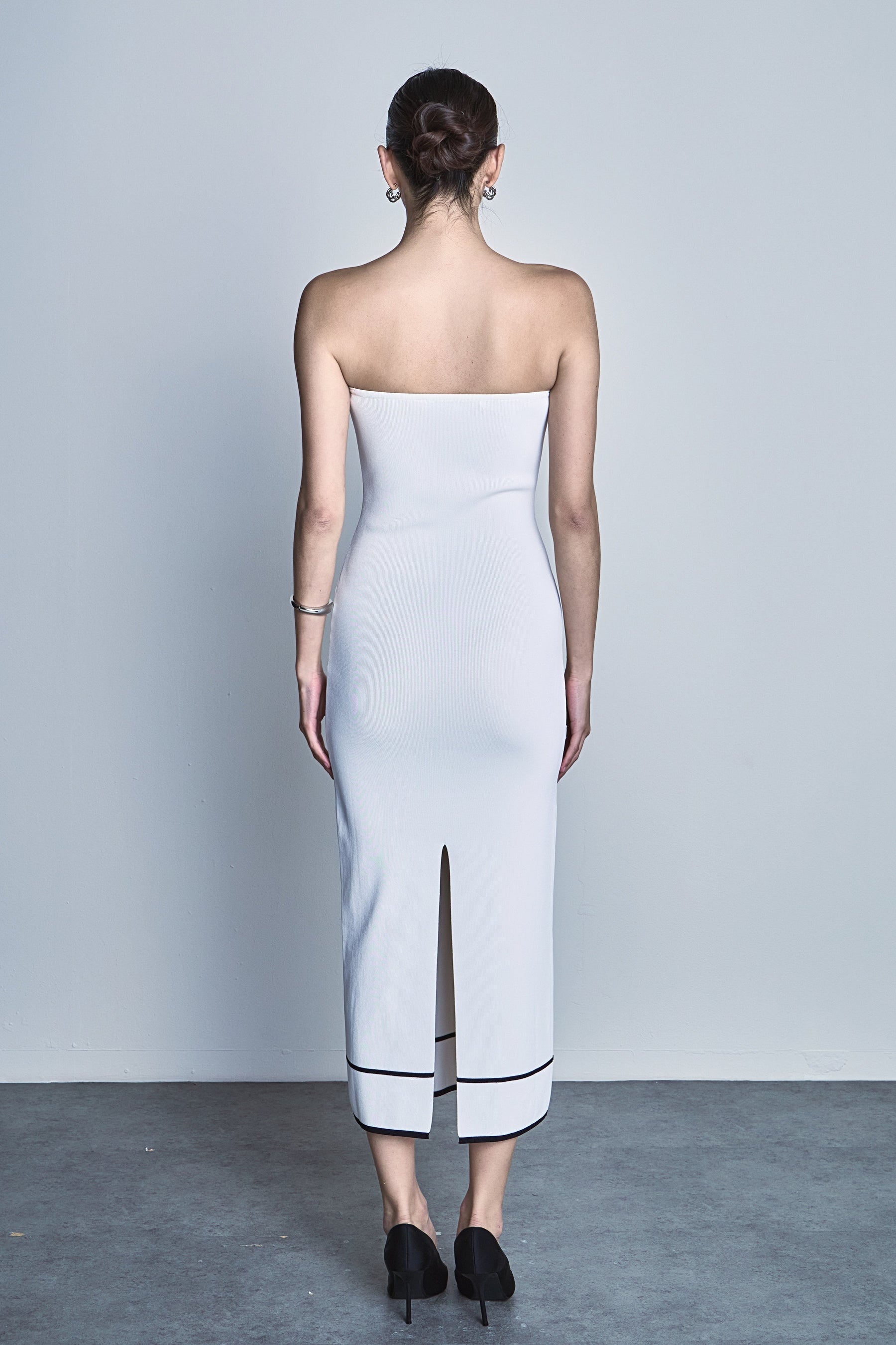 ENDLESS ROSE - Strapless Knit Midi Dress - DRESSES available at Objectrare
