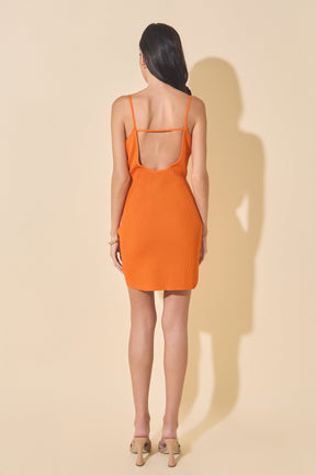 MARSY - Sweetheart Scooped Knit Mini Dress - DRESSES available at Objectrare