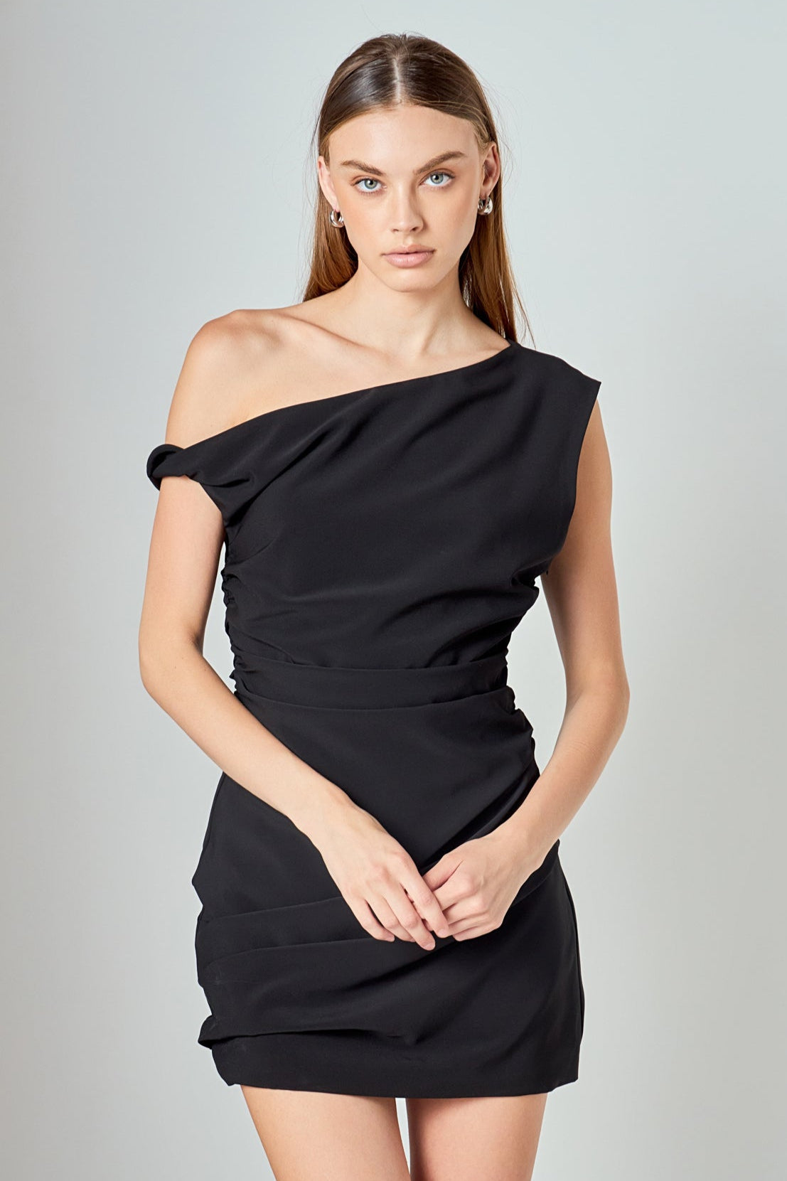 ENDLESS ROSE - Draped Mini Dress - DRESSES available at Objectrare