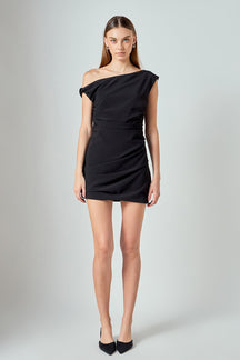 ENDLESS ROSE - Draped Mini Dress - DRESSES available at Objectrare