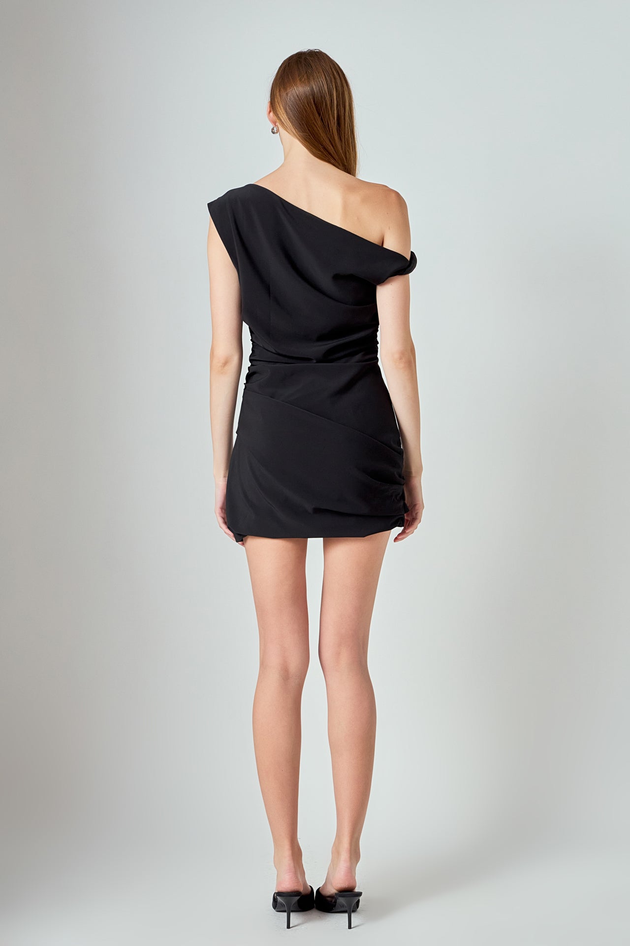 ENDLESS ROSE - Draped Mini Dress - DRESSES available at Objectrare