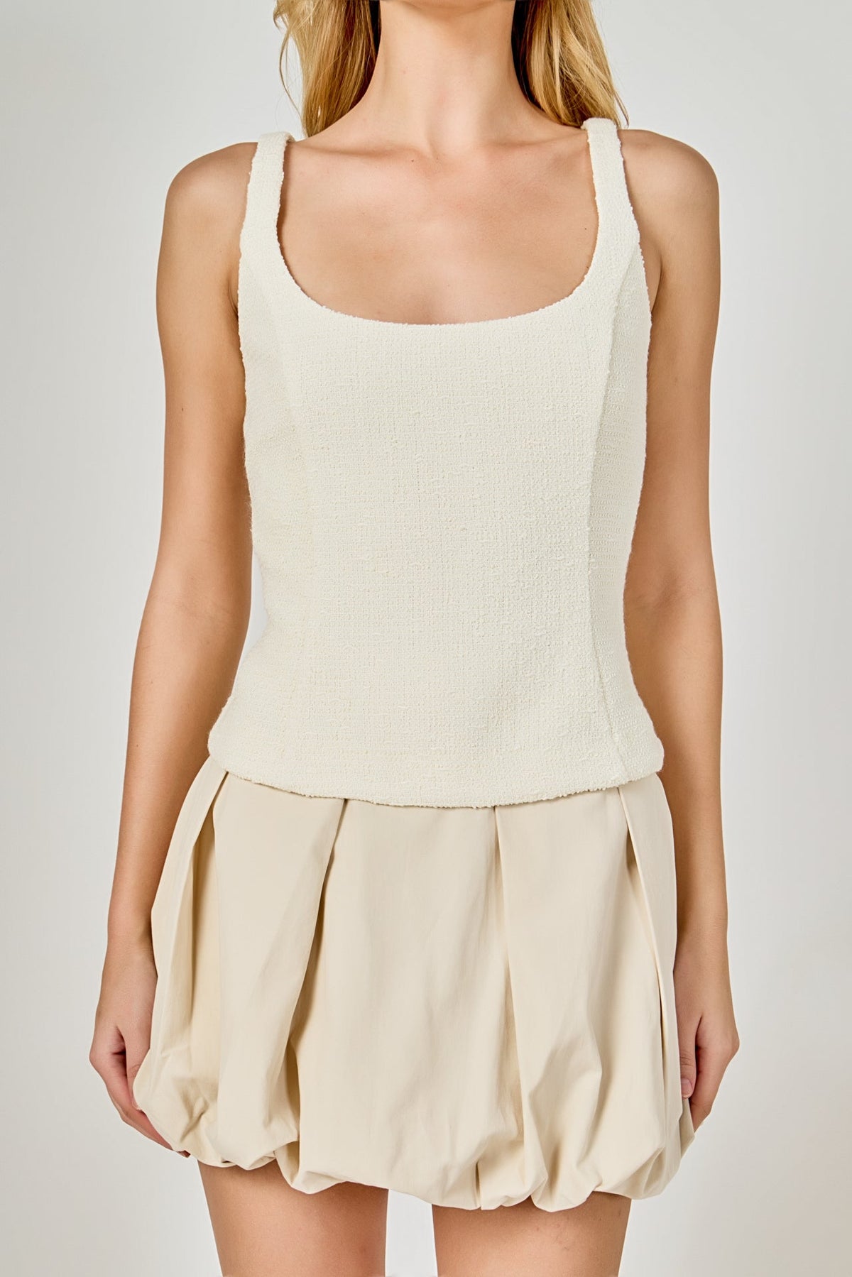 ENDLESS ROSE - Tweed Tank Top - TOPS available at Objectrare