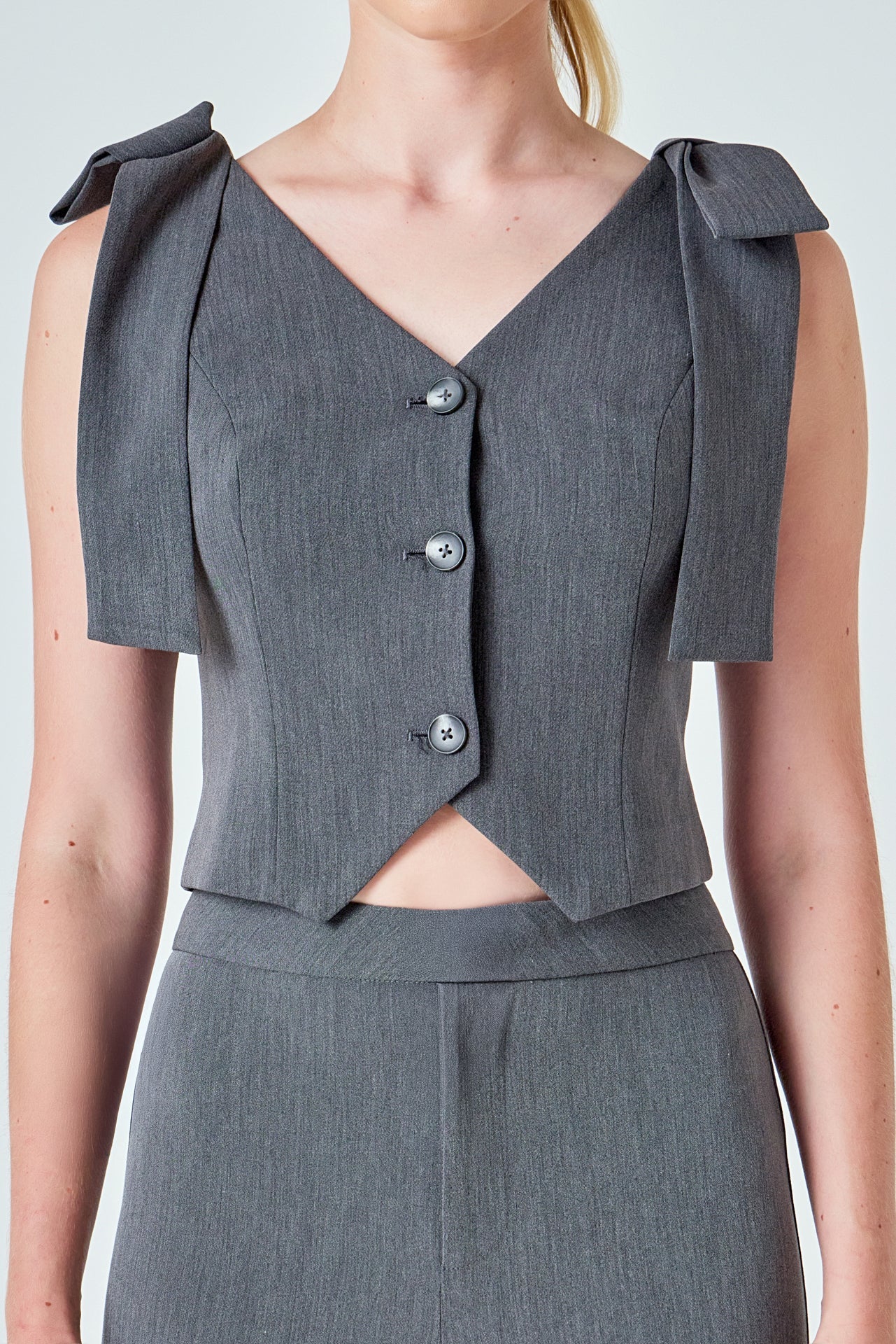 ENDLESS ROSE - Bow Tie Strap Vest - TOPS available at Objectrare