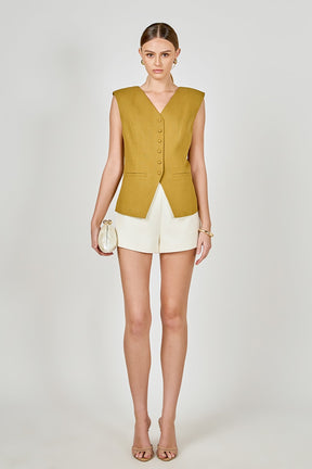 ENDLESS ROSE - Tweed Buttoned Long Top - TOPS available at Objectrare