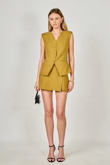 ENDLESS ROSE - Tweed Buttoned Long Top - TOPS available at Objectrare