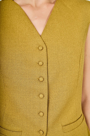 ENDLESS ROSE - Tweed Buttoned Long Top - TOPS available at Objectrare