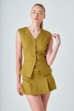 ENDLESS ROSE - Tweed Buttoned Long Top - TOPS available at Objectrare