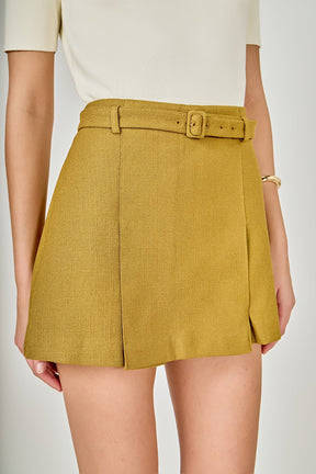 ENDLESS ROSE - Pleated Mini Skort - SKORTS available at Objectrare
