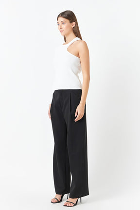 ENDLESS ROSE - Cut Out One Shoulder Knit Top - TOPS available at Objectrare