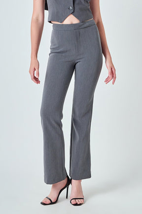 ENDLESS ROSE - Mid Rise Fitted Trousers - PANTS available at Objectrare