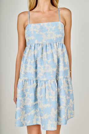 ENDLESS ROSE - Aria Floral Jacquard Mini Dress - DRESSES available at Objectrare