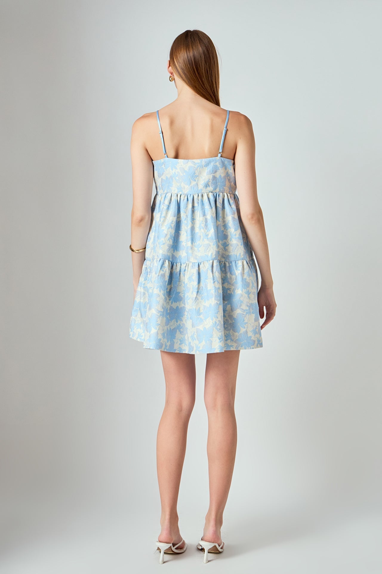 ENDLESS ROSE - Aria Floral Jacquard Mini Dress - DRESSES available at Objectrare