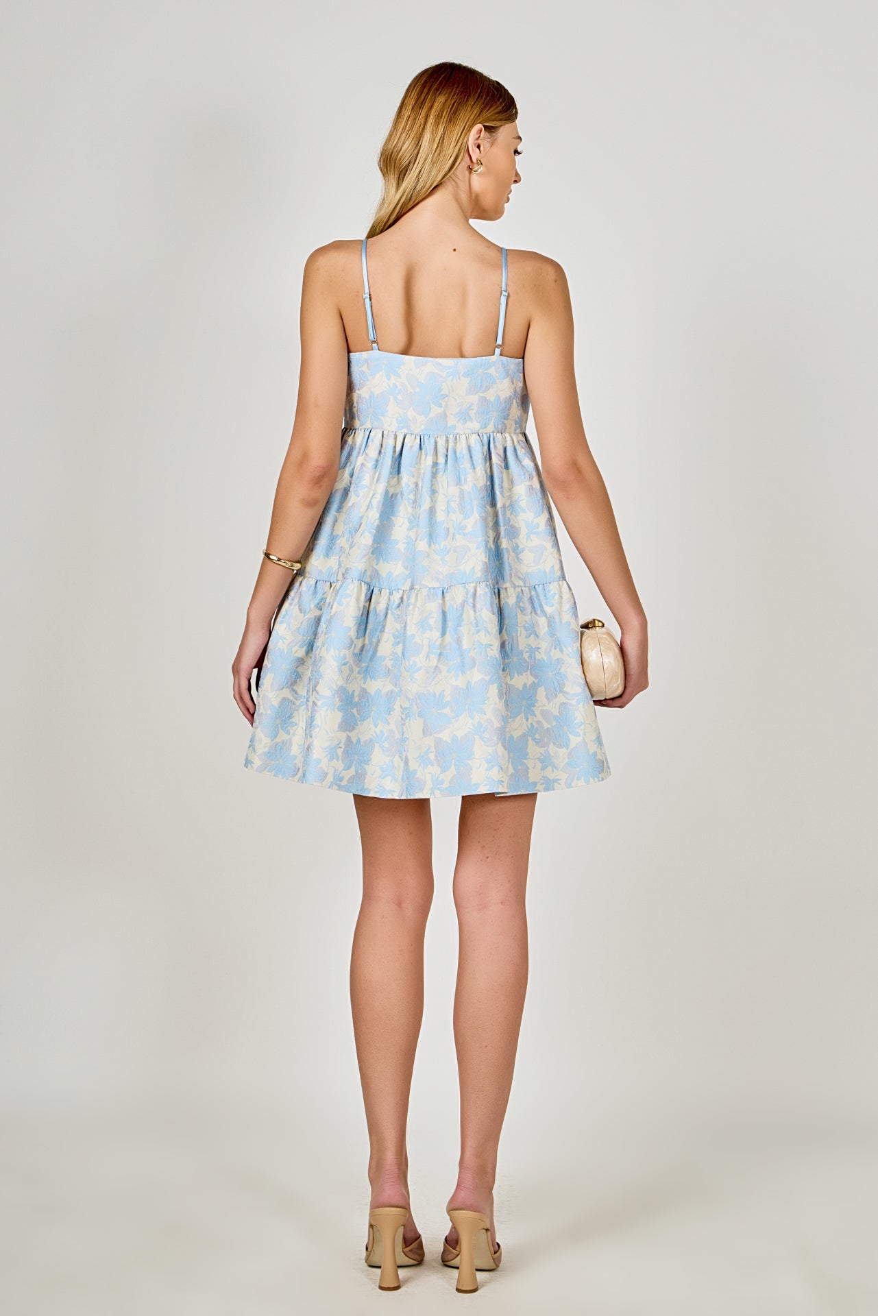 ENDLESS ROSE - Aria Floral Jacquard Mini Dress - DRESSES available at Objectrare