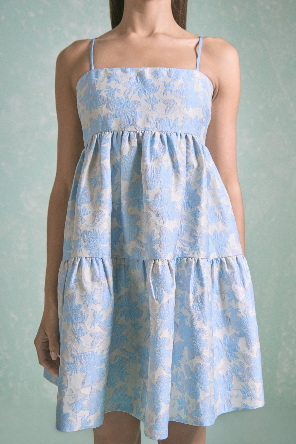 ENDLESS ROSE - Aria Floral Jacquard Mini Dress - DRESSES available at Objectrare