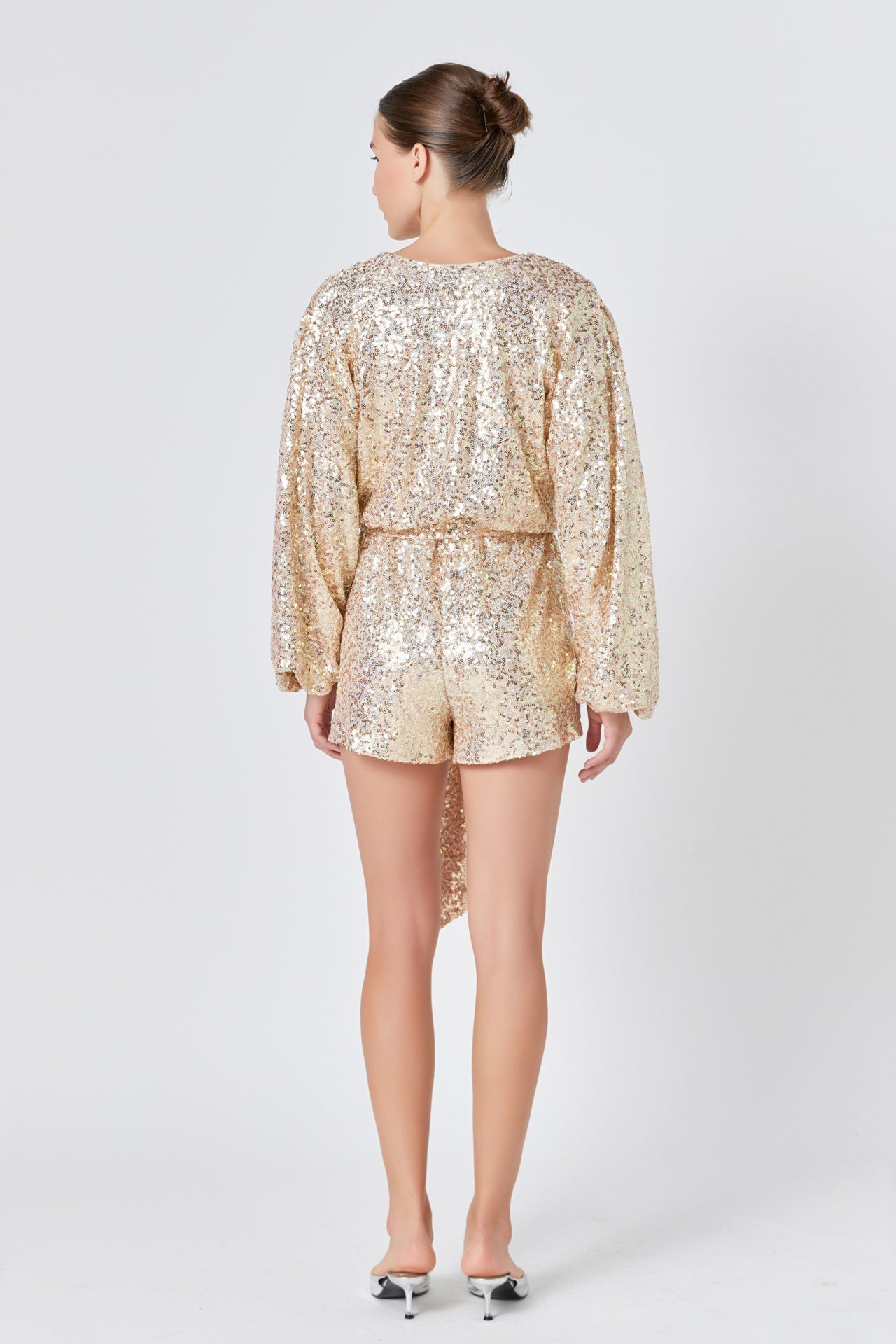 ENDLESS ROSE - Sequin Romper - ROMPERS available at Objectrare