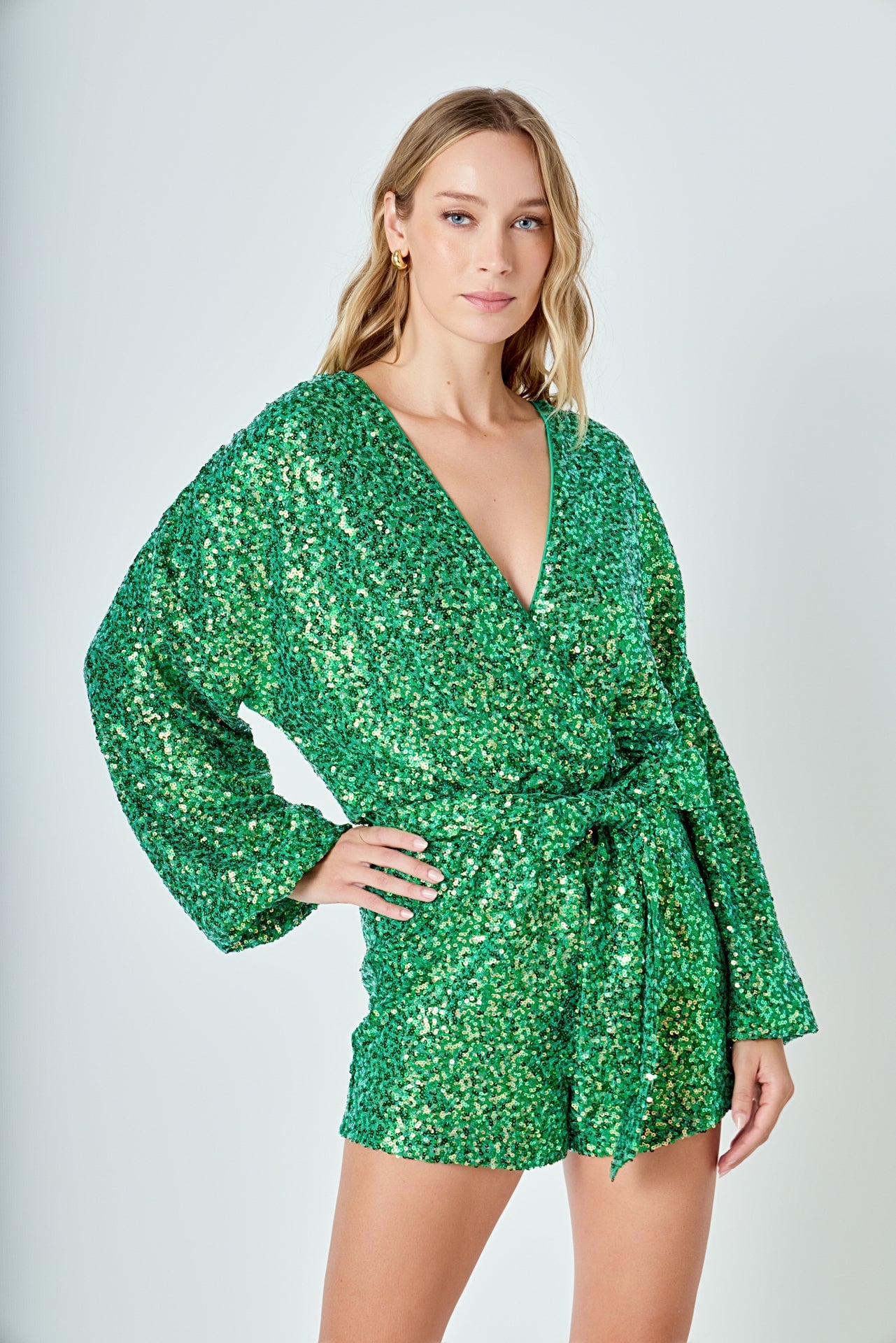 ENDLESS ROSE - Sequin Romper - ROMPERS available at Objectrare