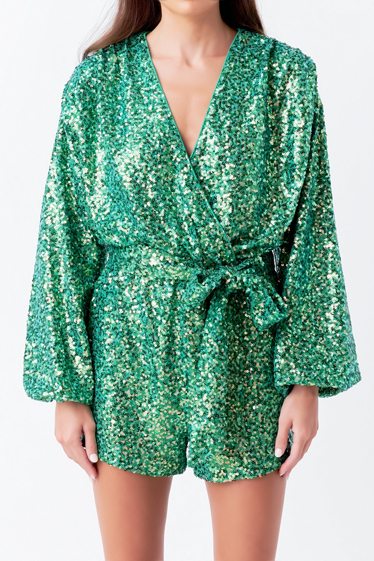 ENDLESS ROSE - Sequin Romper - ROMPERS available at Objectrare