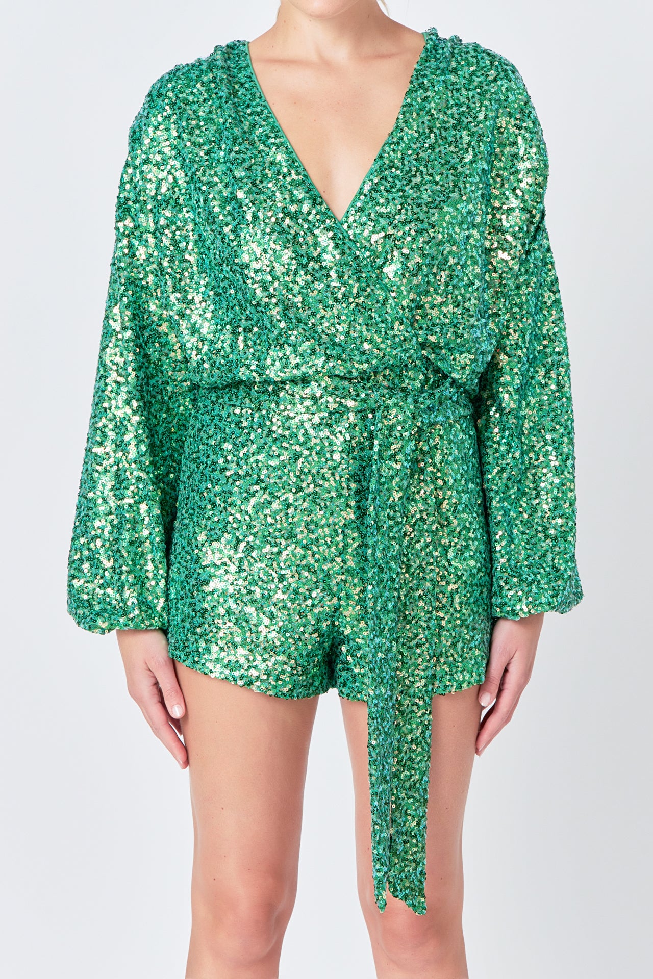 ENDLESS ROSE - Sequin Romper - ROMPERS available at Objectrare