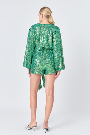 ENDLESS ROSE - Endless Rose - Sequin Romper - ROMPERS available at Objectrare