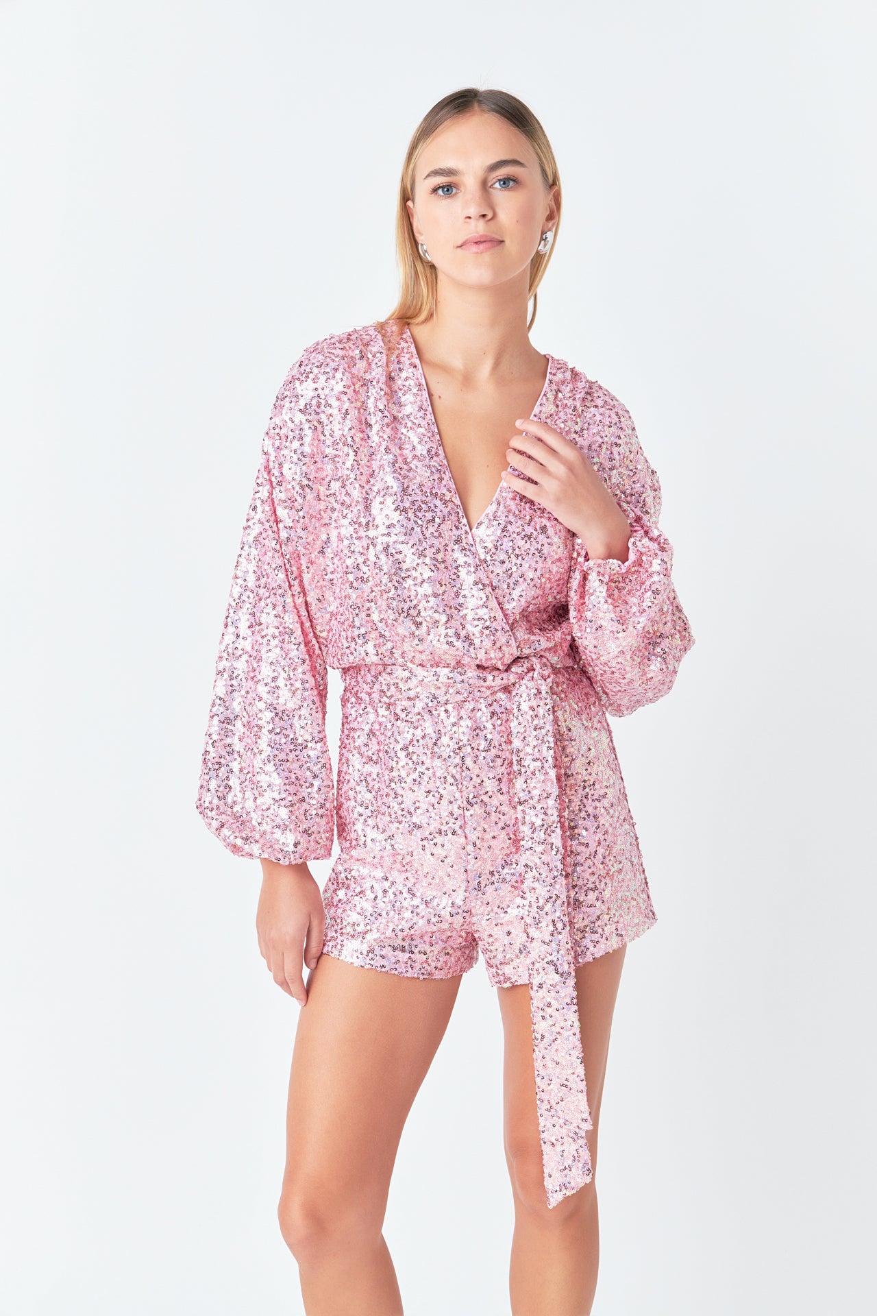 ENDLESS ROSE - Sequin Romper - ROMPERS available at Objectrare